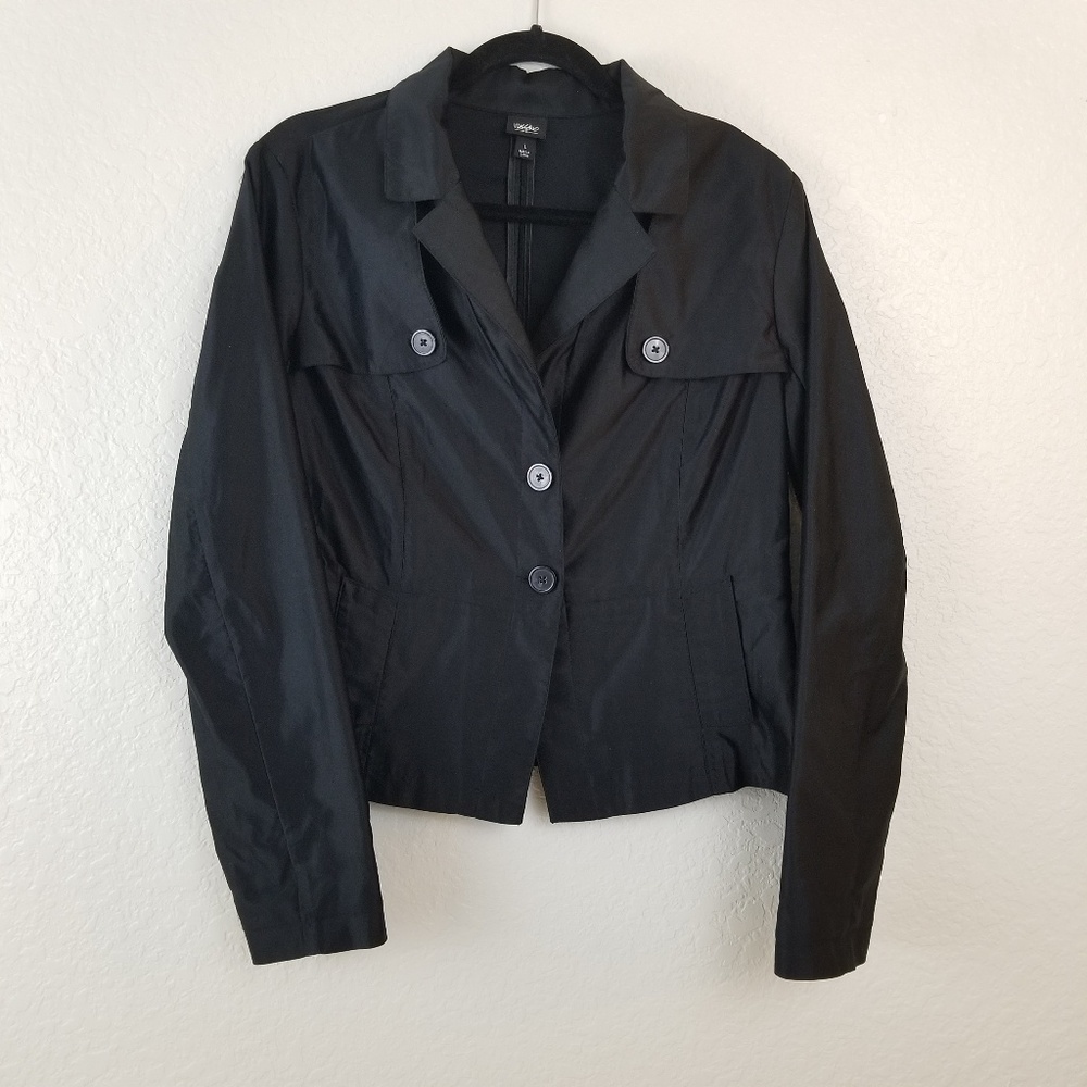 Mossimo Large Satin look jacket black